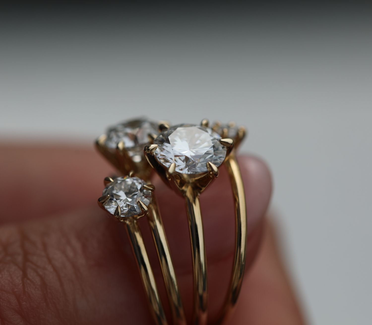 1.5 CT Round Lab-Grown Diamond Solitaire Engagement Ring in Elegant Gold Setting 9
