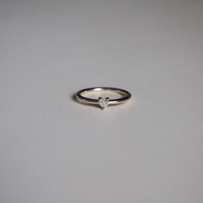 Stunning 0.15 CT Heart Moissanite Engagement Ring with Solitaire Design 1