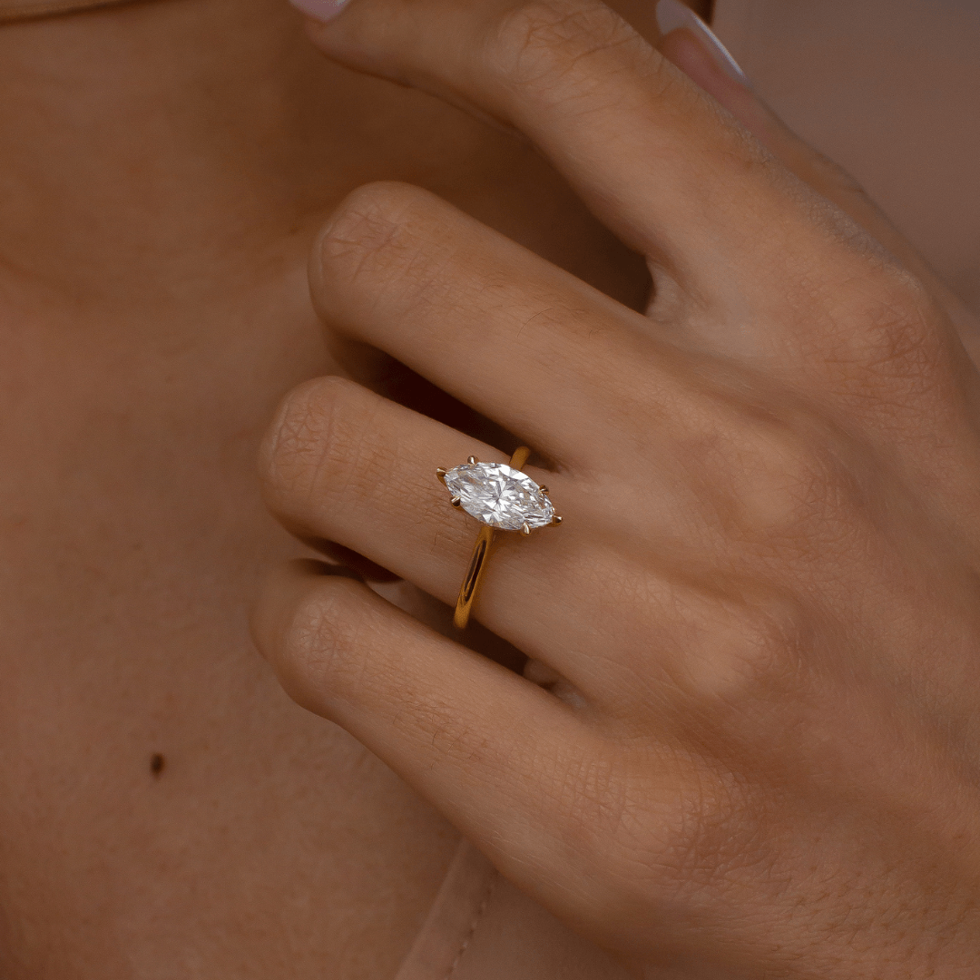Solitaire-Oval Lab Grown Diamond Engagement Ring