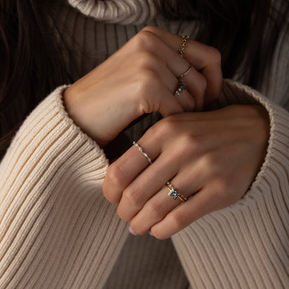 Bezel-Princess Lab Grown Diamond Engagement Ring