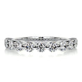 Load image into Gallery viewer, 1ct Round EF- VVS Diamond Half Eternity Stackable Wedding Band
