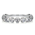 Load image into Gallery viewer, 2ct Round EF- VVS Diamond Half Eternity Wedding Band
