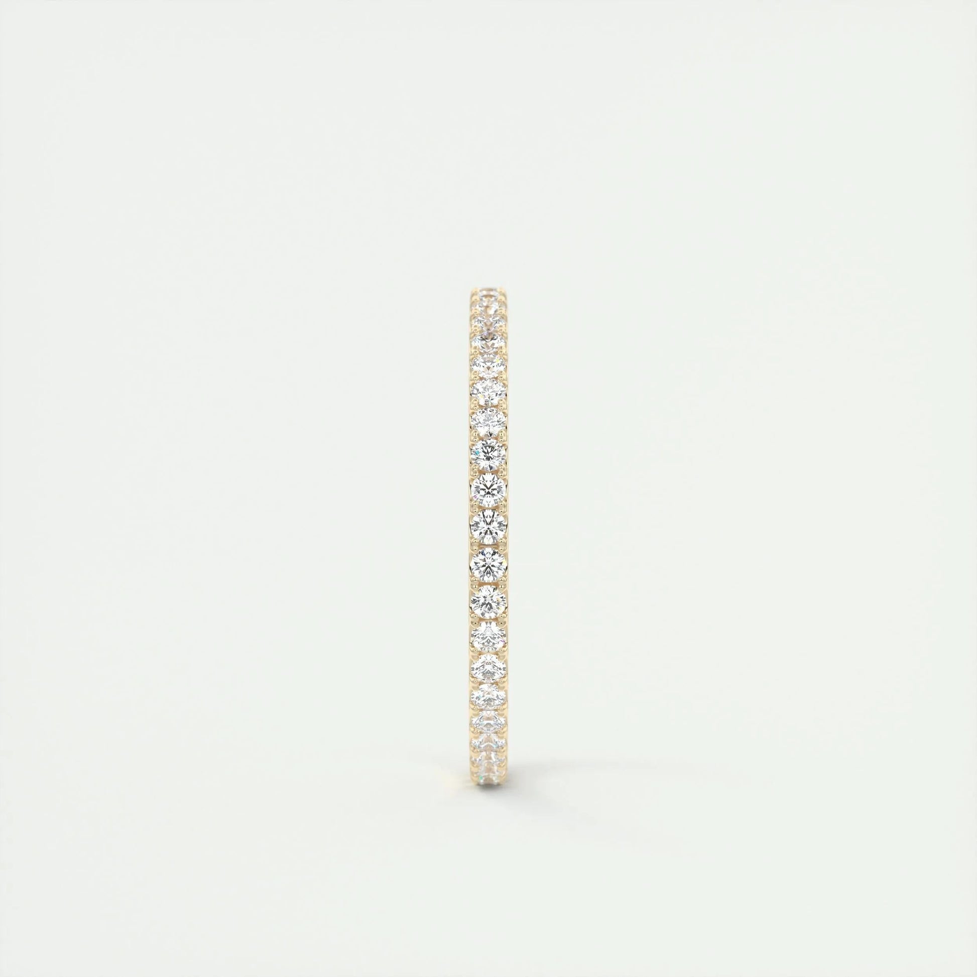 0.36 CT Round Full Eternity CVD EF/VVS Diamond Wedding Band 10