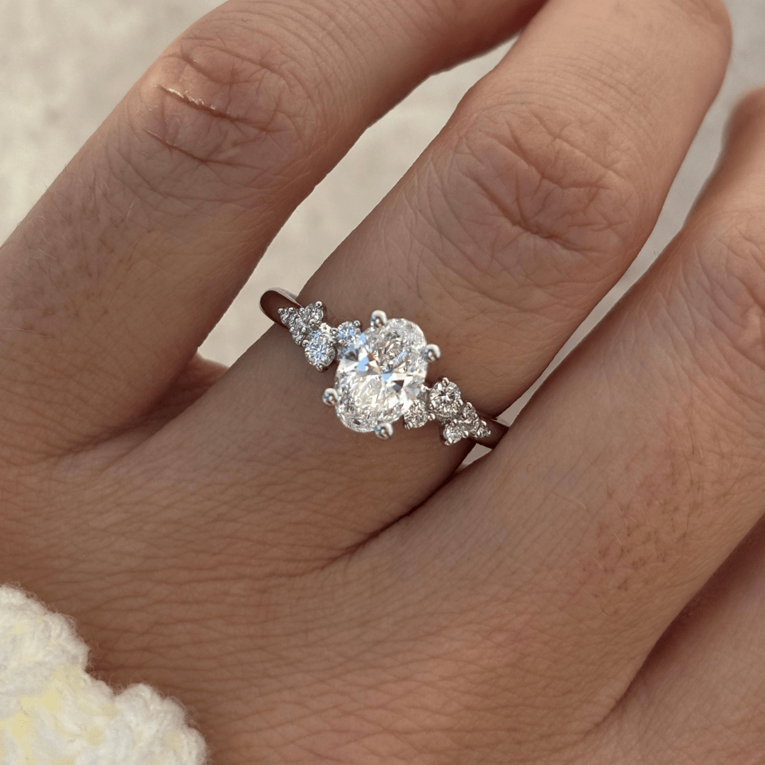 Solitaire-Oval Lab Grown Diamond Engagement Ring
