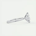 Load image into Gallery viewer, 2.0 CT Princess Cut Lab Grown Diamond East West Solitaire Engagement Ring
