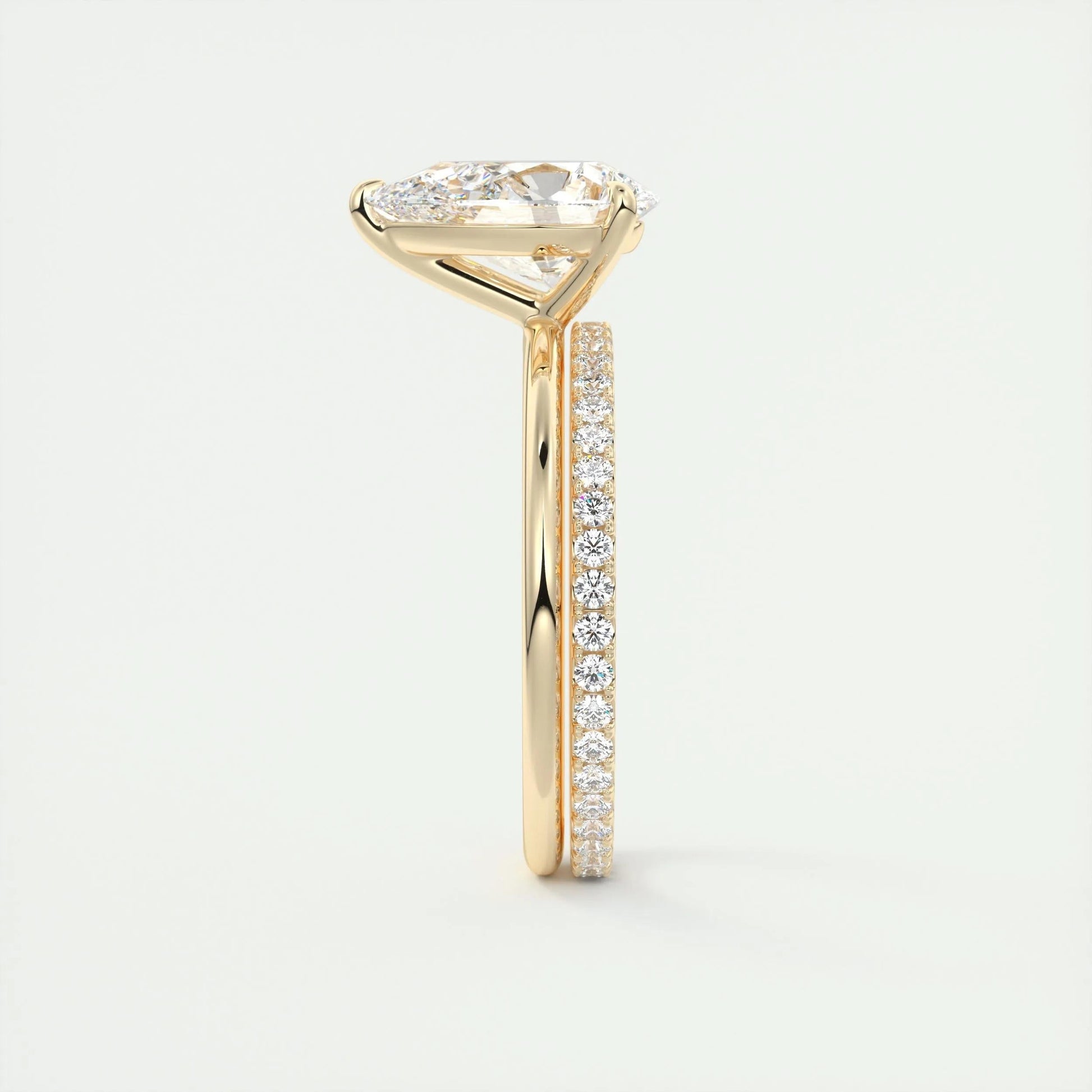 2.0 CT Pear-Shaped Lab Grown Diamond Solitaire Engagement Ring 12