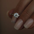 Load image into Gallery viewer, 1.0 CT Round Lab-Grown Diamond Solitaire Ring in Classic Gold Setting
