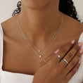 Load image into Gallery viewer, Elegant Silver Initial "A" Pendant Necklace
