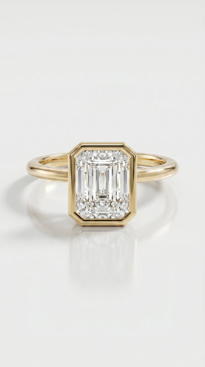 Solitaire Cathedral- 1.8 CT Cushion Lab Grown Diamond Wedding Band