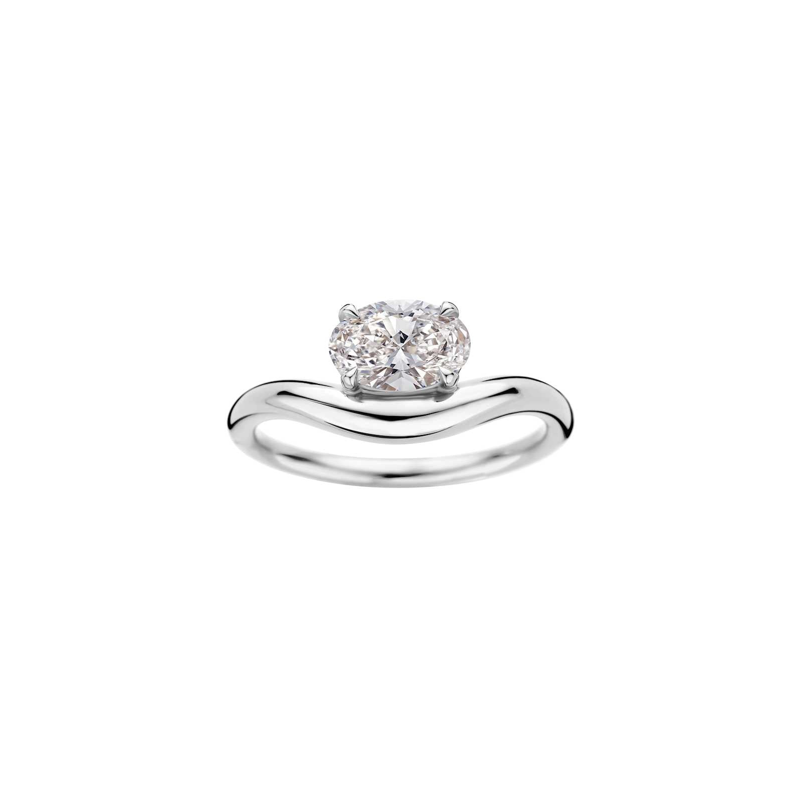 Hidden Halo-1.5 CT Round Lab Grown Diamond Engagement Ring