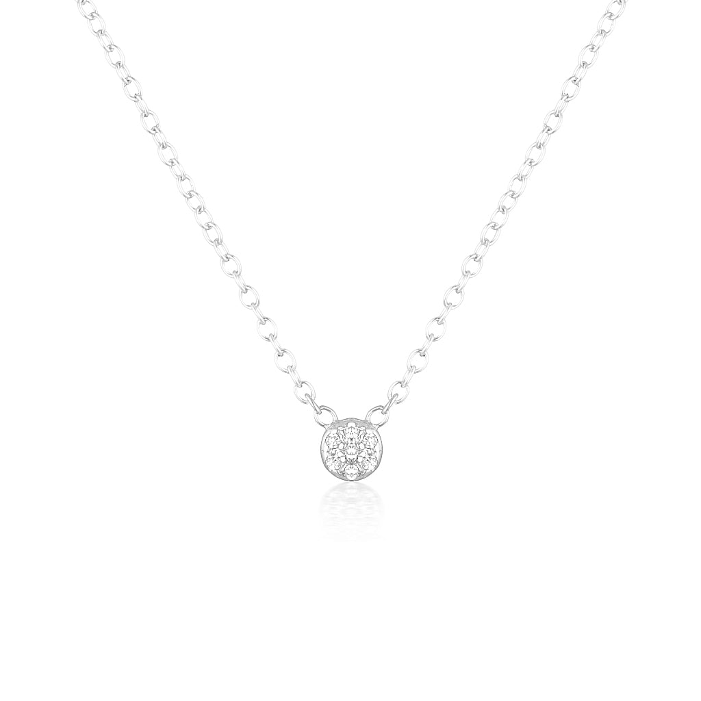 Elegant 0.2TCW Round Lab-Grown Diamond Pendant Necklace