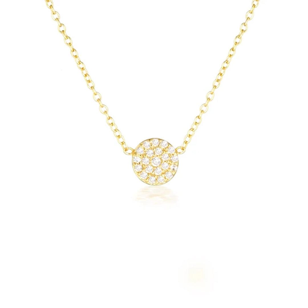 Elegant 0.3TCW Round Lab-Grown Diamond Pave Necklace 1