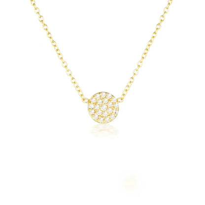 Elegant 0.3TCW Round Lab-Grown Diamond Pave Necklace 1