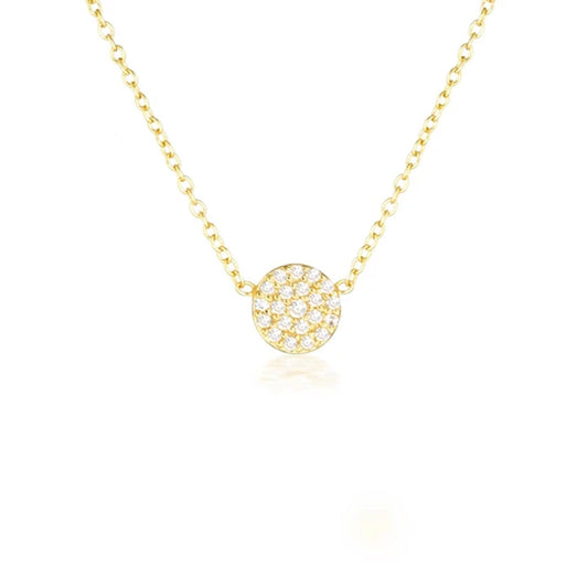 Elegant 0.3TCW Round Lab-Grown Diamond Pave Necklace