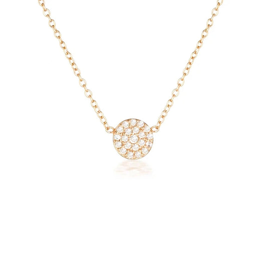 Elegant 0.3TCW Round Lab-Grown Diamond Pave Necklace