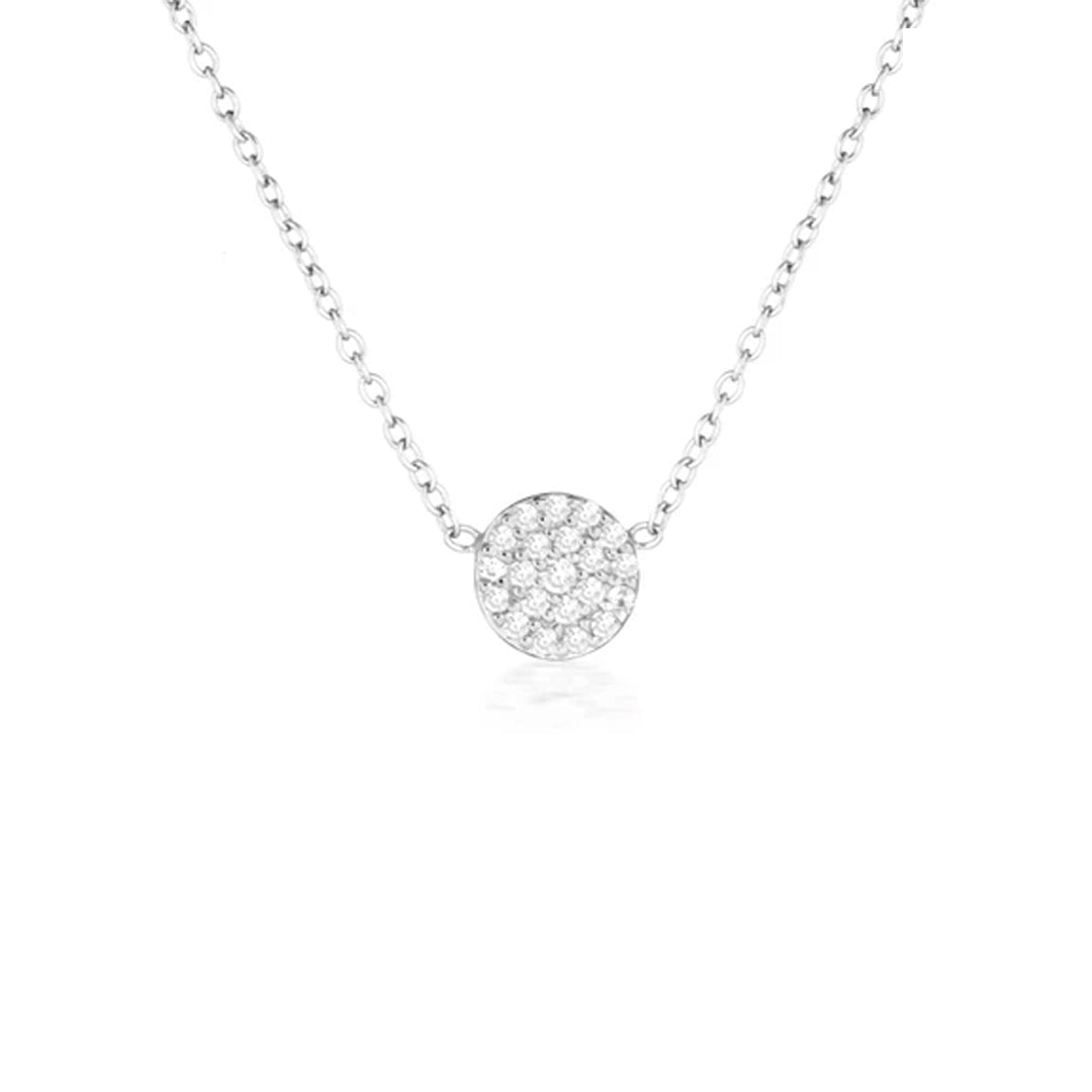 Elegant 0.3TCW Round Lab-Grown Diamond Pave Necklace