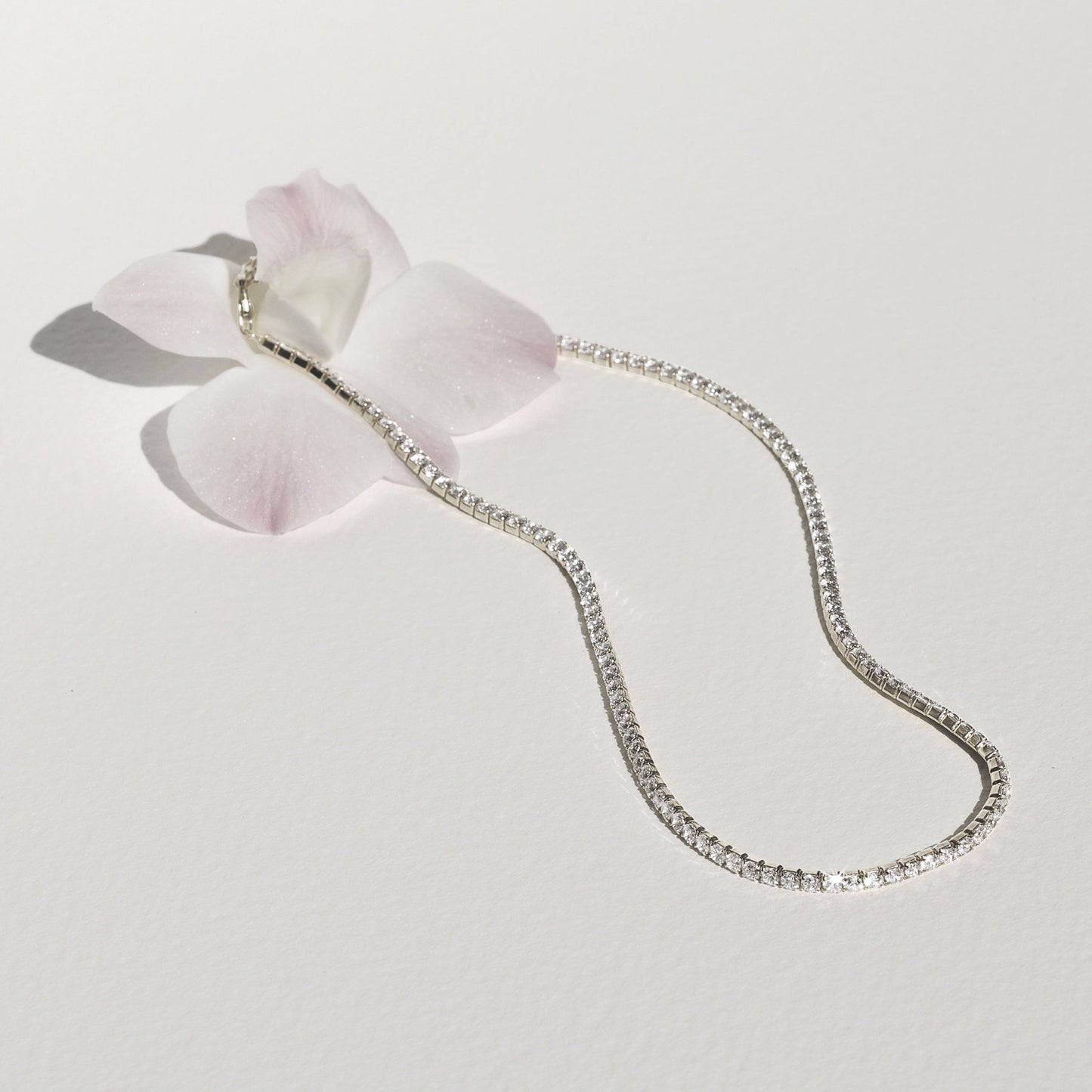 Eternal Elegance: 1 TCW Lab-Grown Round Diamond Tennis Necklace 1