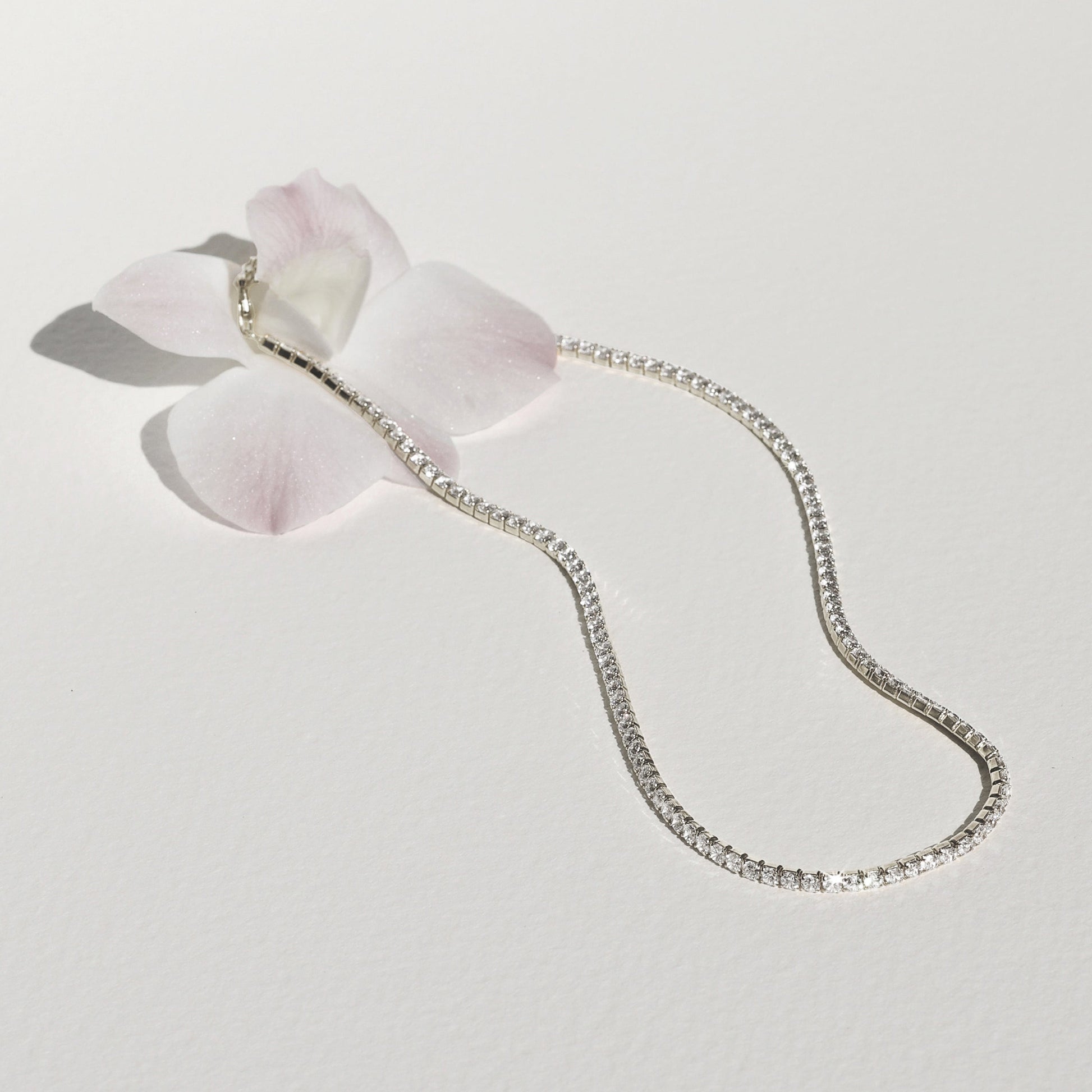 Eternal Elegance: 1 TCW Lab-Grown Round Diamond Tennis Necklace 1