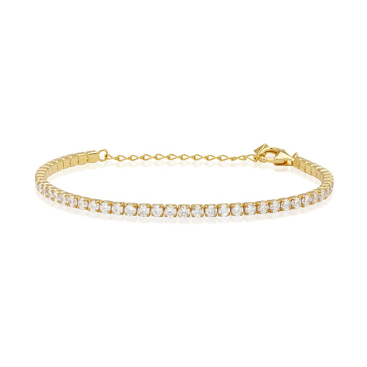 1 TCW Round Cut Lab-Grown Diamond Tennis Bracelet