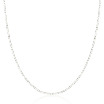 Eternal Elegance: 1 TCW Lab-Grown Round Diamond Tennis Necklace 3