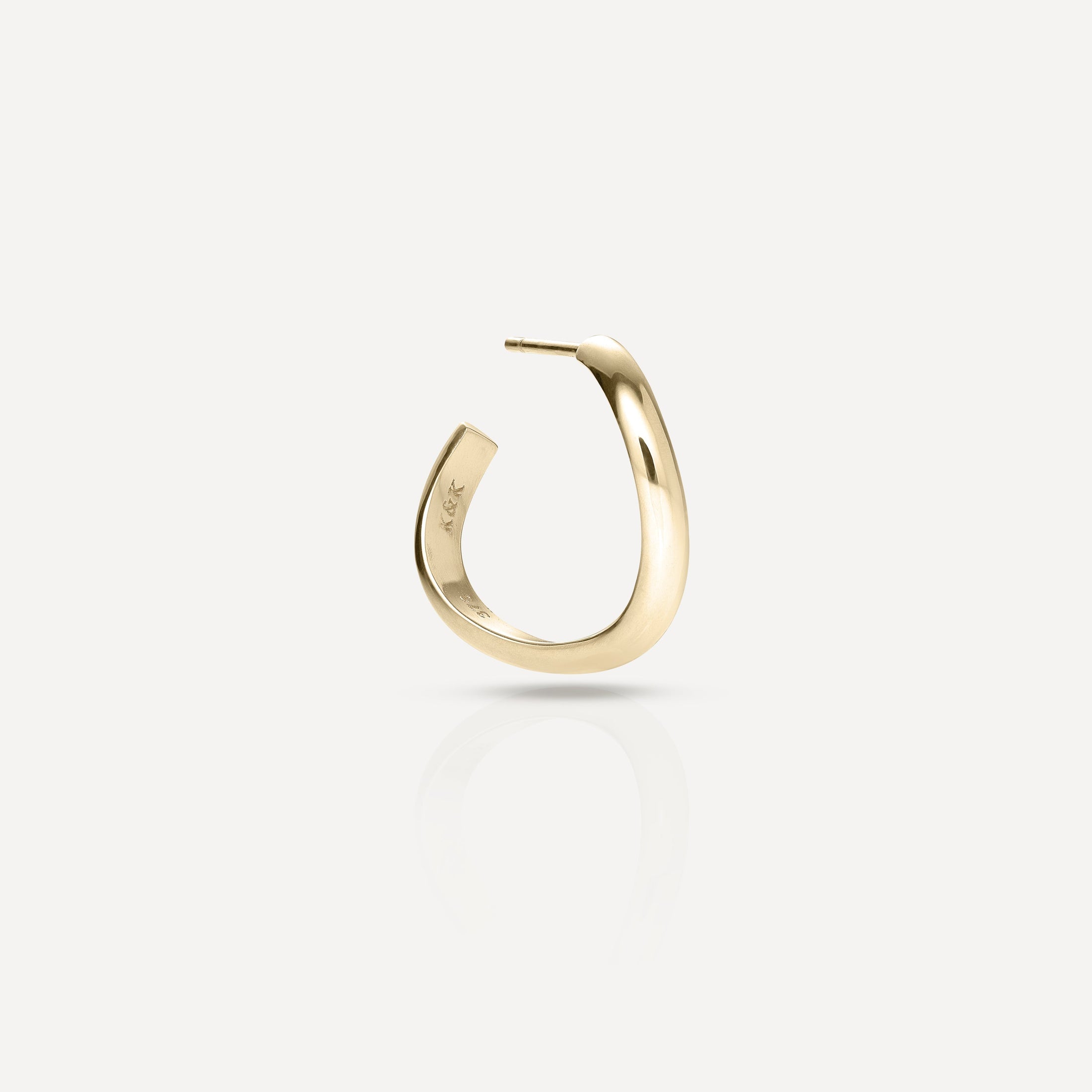 Golden Curves Hoop Earrings