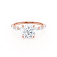 Load image into Gallery viewer, 1.0 CT Round Lab-Grown Diamond Pave Engagement Ring
