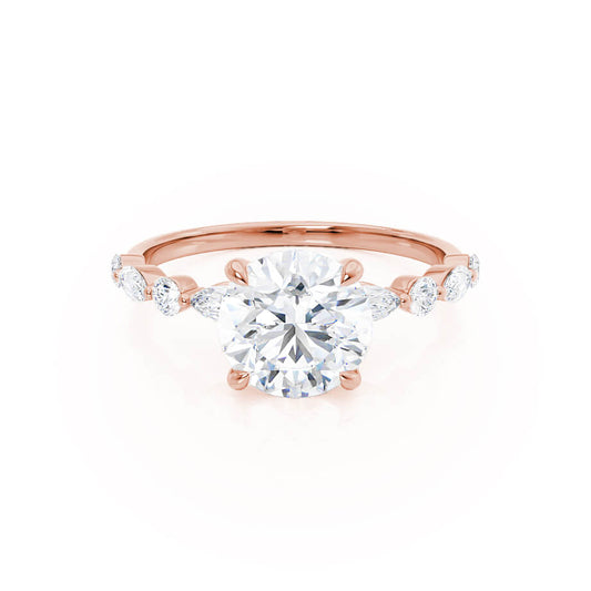 1.0 CT Round Lab-Grown Diamond Pave Engagement Ring