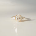 Load image into Gallery viewer, 1.5CT Oval Lab Grown Diamond Trio Radiance Engagement Ring
