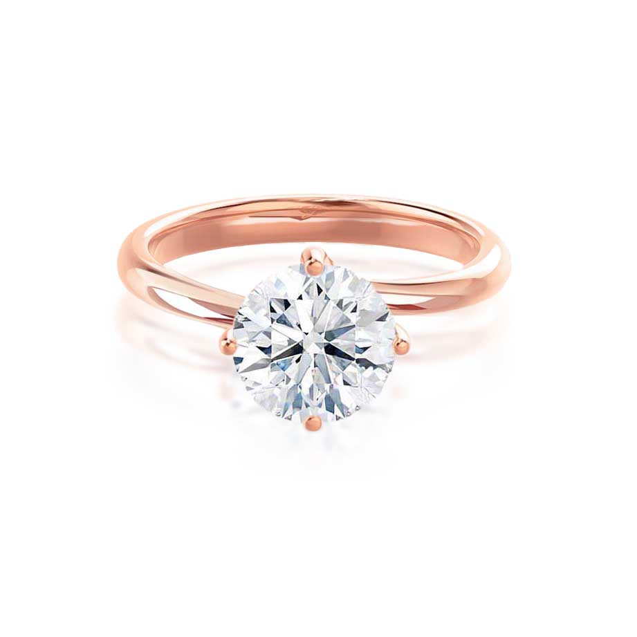 1.20 CT Round Lab-Grown Diamond Solitaire Engagement Ring