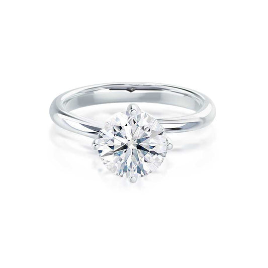 Radiant 1.20 CT Round Lab-Grown Diamond Solitaire Engagement Ring