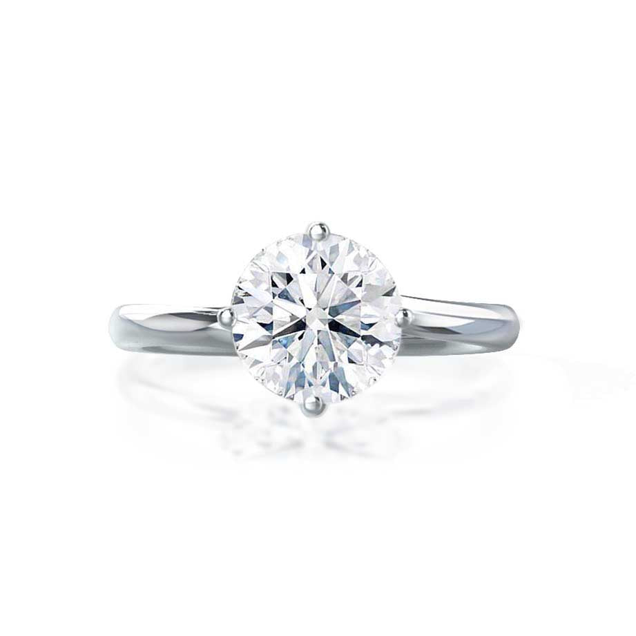 Radiant 1.20 CT Round Lab-Grown Diamond Solitaire Engagement Ring