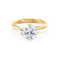 Load image into Gallery viewer, Radiant 1.20 CT Round Lab Grown Diamond Solitaire Engagement Ring in Gold
