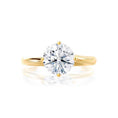 Load image into Gallery viewer, Radiant 1.20 CT Round Lab Grown Diamond Solitaire Engagement Ring in Gold
