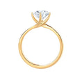 Load image into Gallery viewer, Radiant 1.20 CT Round Lab Grown Diamond Solitaire Engagement Ring in Gold
