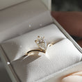 Load image into Gallery viewer, Exquisite 1.5CT Pear-Cut Lab Diamond Solitaire Ring
