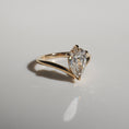 Load image into Gallery viewer, Exquisite 1.5CT Pear-Cut Lab Diamond Solitaire Ring
