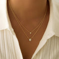 Load image into Gallery viewer, Elegant 0.2TCW Round Lab-Grown Diamond Pendant Necklace
