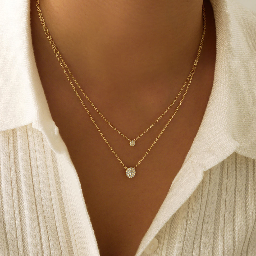 Elegant 0.2TCW Round Lab-Grown Diamond Pendant Necklace