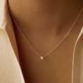 Load image into Gallery viewer, Elegant 0.2TCW Round Lab-Grown Diamond Pendant Necklace
