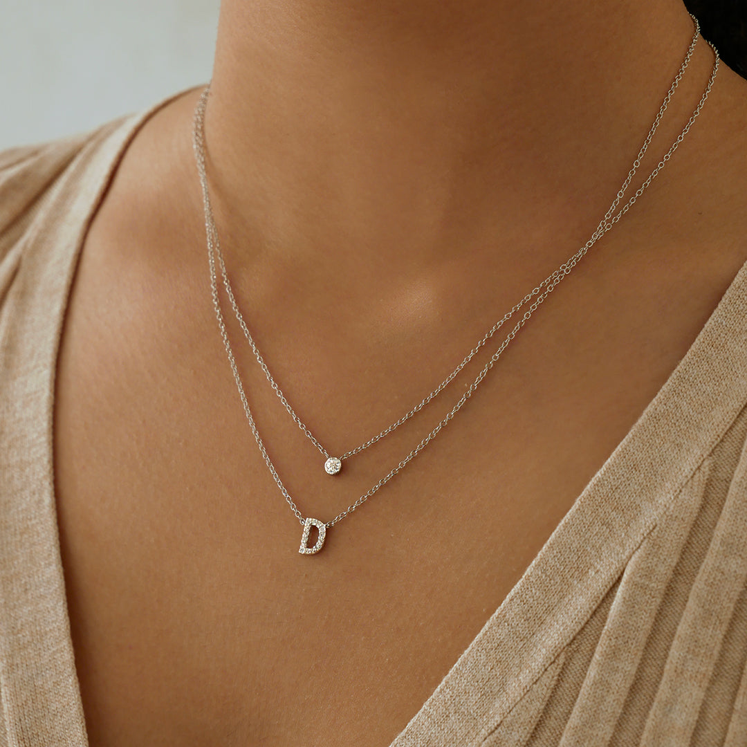 Elegant 0.2TCW Round Lab-Grown Diamond Pendant Necklace