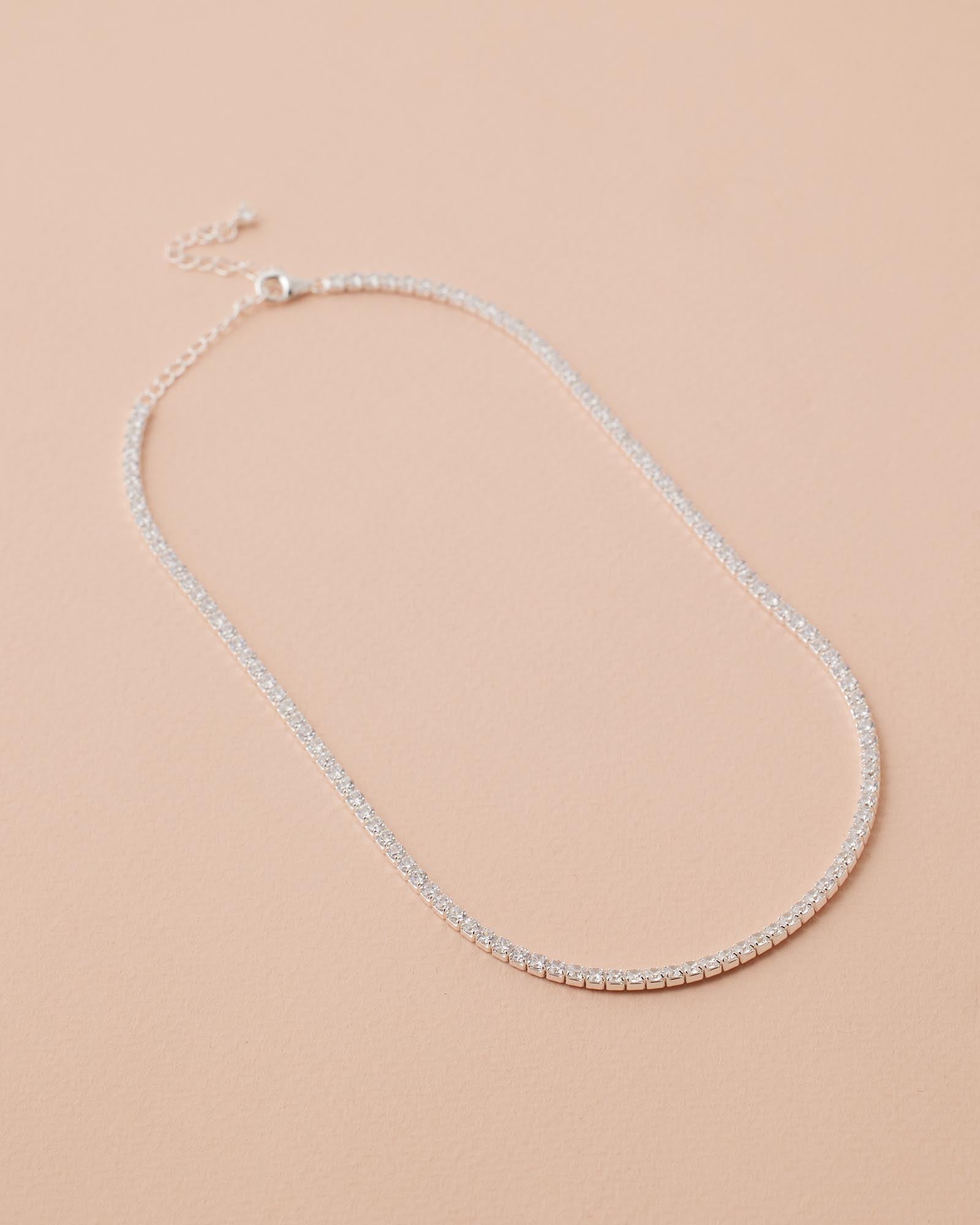Eternal Elegance: 1 TCW Lab-Grown Round Diamond Tennis Necklace 11