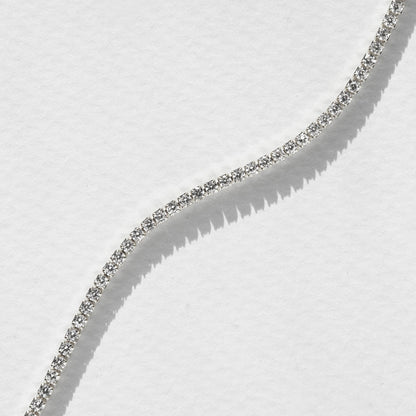 Eternal Elegance: 1 TCW Lab-Grown Round Diamond Tennis Necklace 2