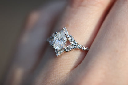 Solitaire Cathedral- 1.8 CT Cushion Lab Grown Diamond Wedding Band