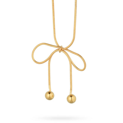 Bow Shaped Lolita Pendant Necklace 1