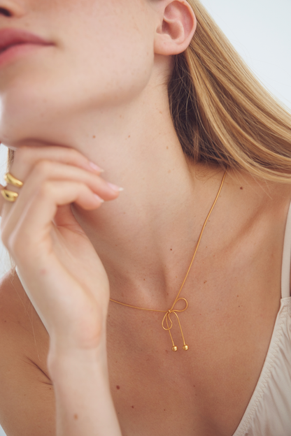 Bow Shaped Lolita Pendant Necklace 4