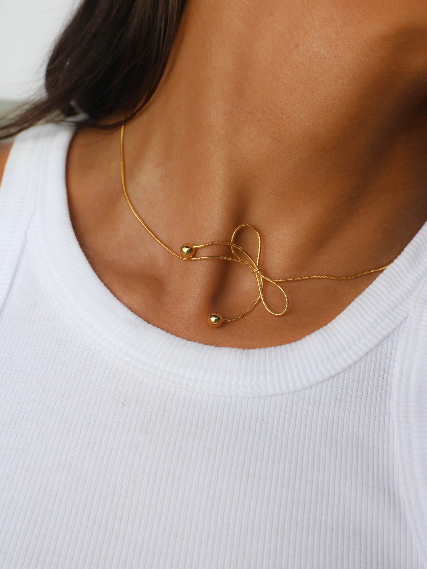 Bow Shaped Lolita Pendant Necklace 3