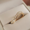 Load image into Gallery viewer, 0.50 TCW Round Lab Grown Diamond Swirl Wedding Band
