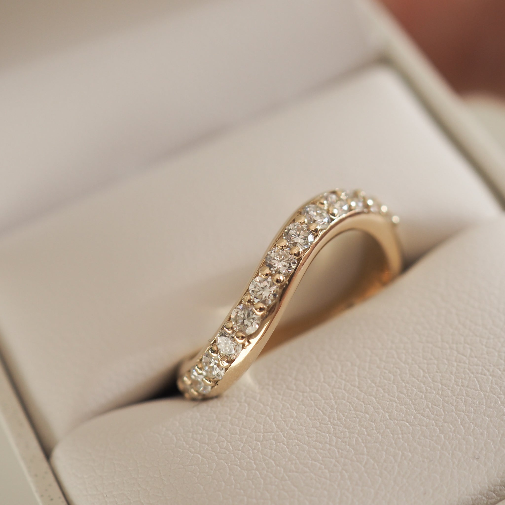 0.50 TCW Round Lab Grown Diamond Swirl Wedding Band