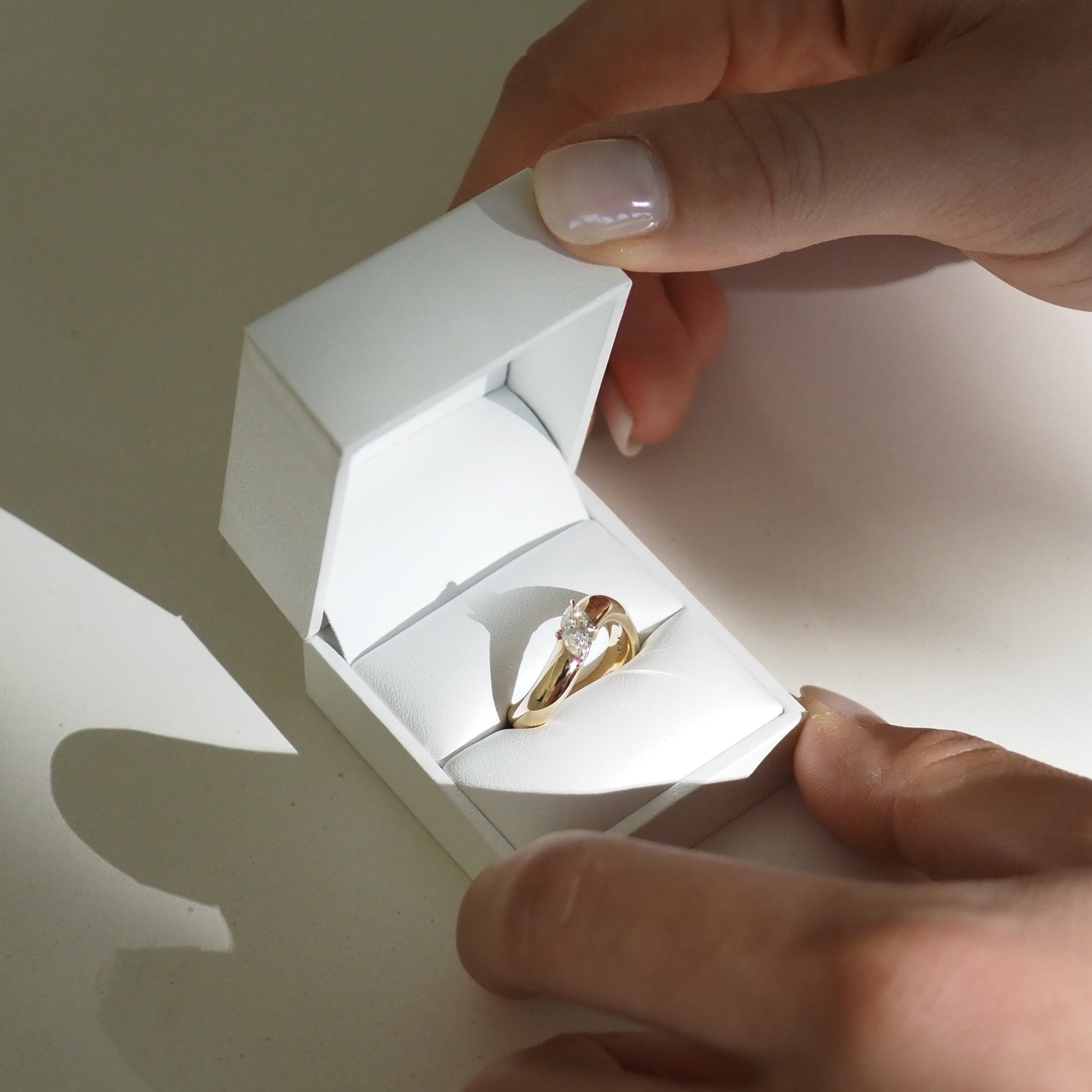 0.50 CT Marquise Lab Grown Diamond Solitaire Engagement Ring 1