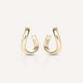 Load image into Gallery viewer, Golden Curves Hoop Earrings
